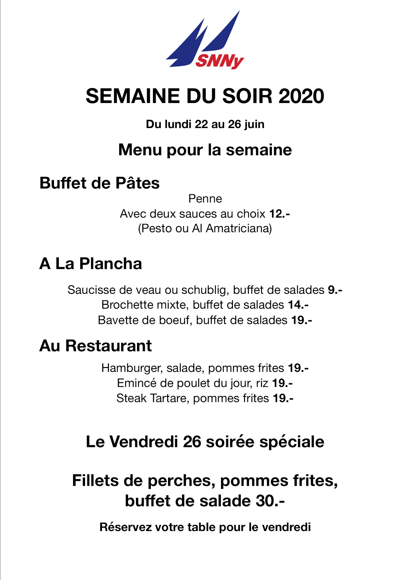 2020 SDS menu